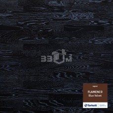 Паркетная доска Tarkett FLAMENCO 3-х полосная Blue Velvet (Темно-синий), PN
